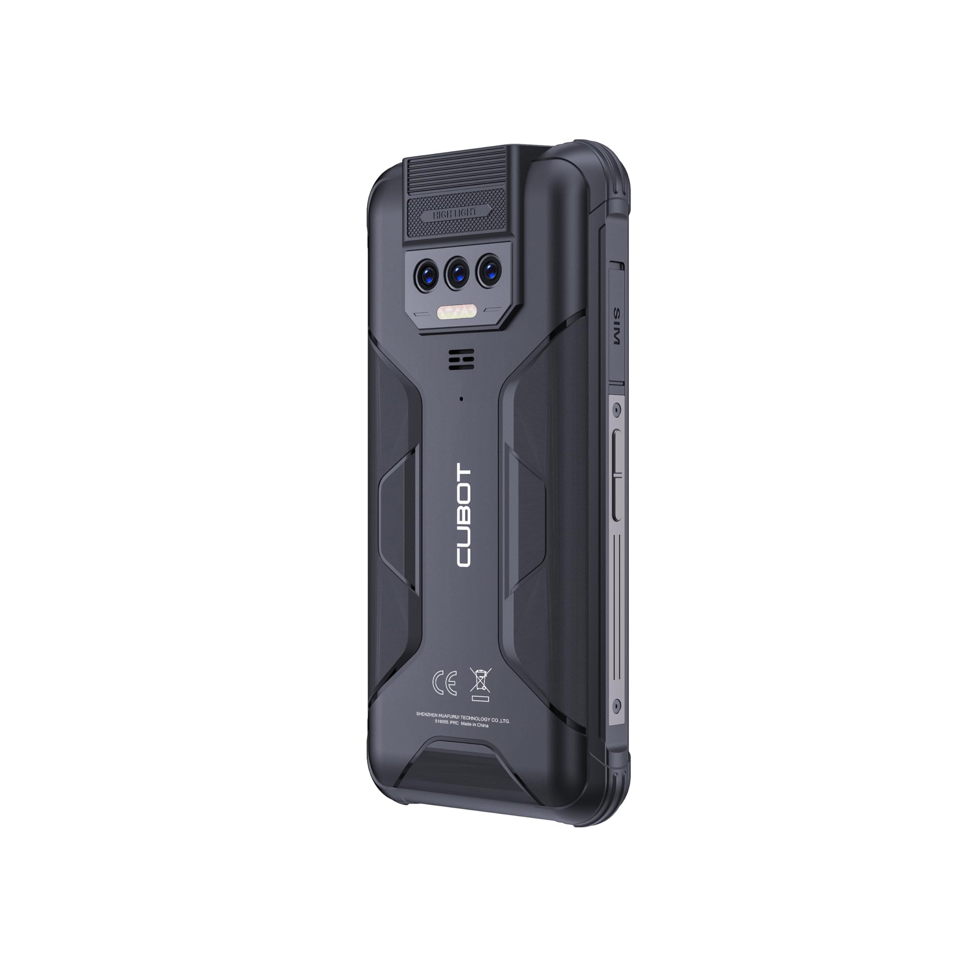 Cubot Kingkong 8 - 6.5" smartphone, 6GB RAM, 256GB storage, 48MP camera, 10600mAh battery, Android 13, black