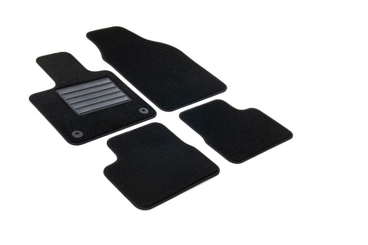 MDM SP-8971 paklājiņi velūrs automašīnu paklājs piemērots Fiat 500 un Electric 2020>, melns