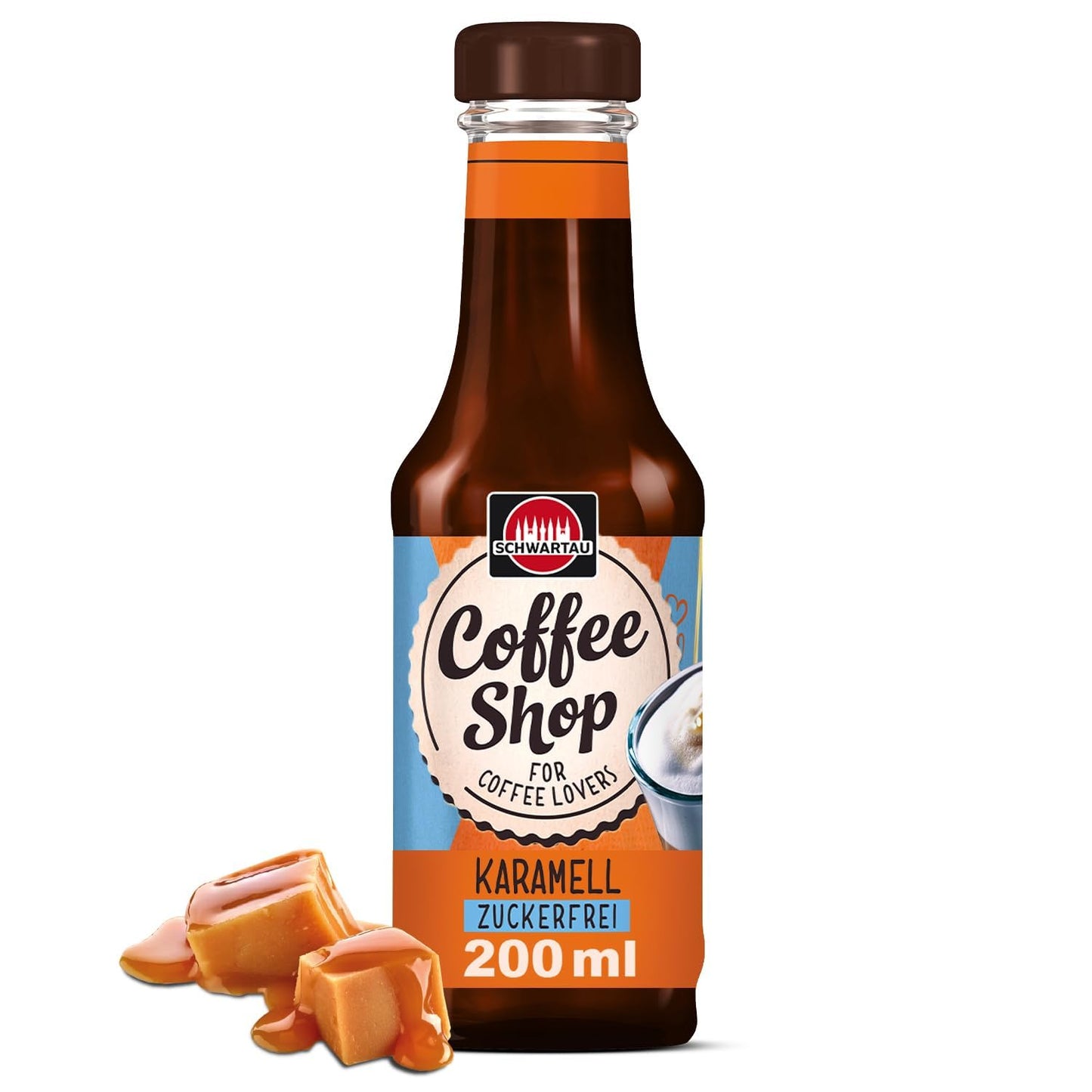 Karameles garšas kafijas sīrups bez cukura Schwartau Coffee Shop | 200 ml
