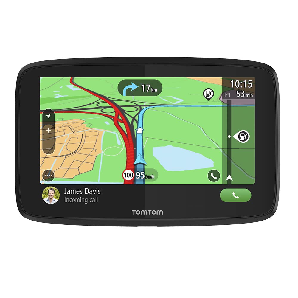 Auto navigācijas ierīce TomTom GO Essential 6 collu, TomTom Traffic, Eiropas karšu atjauninājumi, brīvroku funkcija, Wi‑Fi atjauninājumi