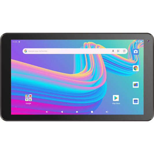 Logicom Planšetdators 129 Multimediju Pieaugušajiem 10,1 collu Kamera AV 0,3 MP/AR 2MP Video Atskaņotājs Videozvani WiFi Bluetooth Micro USB Android 11 Atmiņa 16 GB Akumulators 5000 mAh Melns