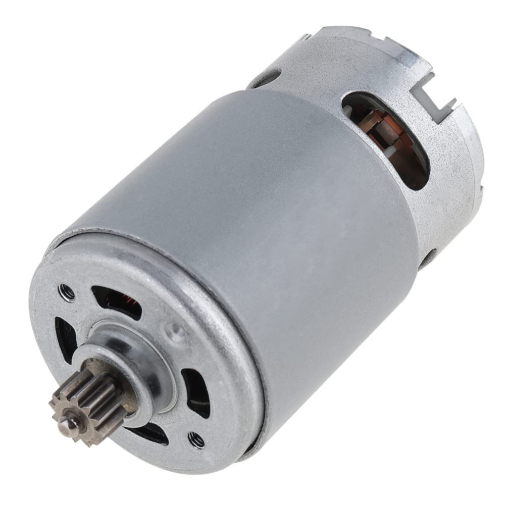 ChgImposs RS550 21V Motor - 19500 RPM, 2 speeds, 12 teeth, high torque gearbox for electric drill/driver.