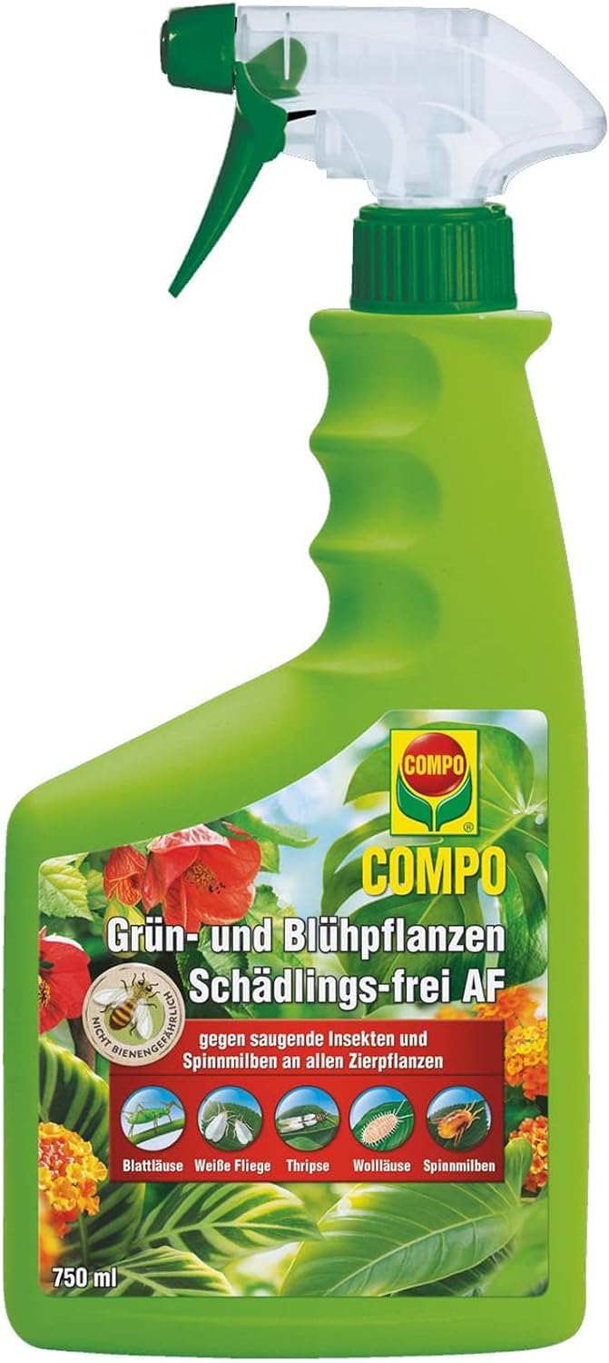 Kaitēkļu apkarošanas līdzeklis COMPO zaļajiem un ziedošajiem augiem AF 750ml, lietošanai gatavs