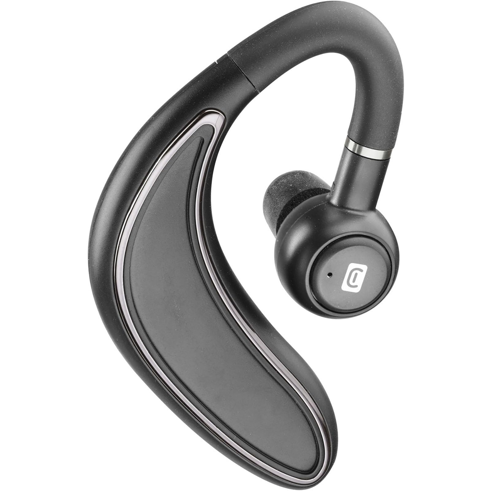 Cellularline Bold Mono-Bluetooth austiņas - ilgmūžīgs akumulators, 40 min uzlāde, 23 stundu autonomija, melnas.