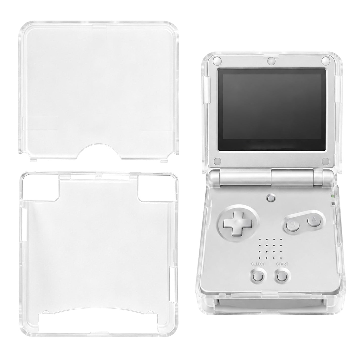 Cietais caurspīdīgs PC aizsargapvalks Gameboy Advance SP, pret skrāpējumiem, konsoles vāciņš