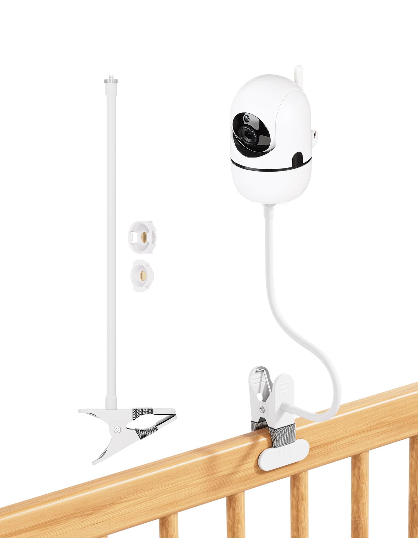 Babyphone turētājs HelloBaby HB65/HB6339/HB66/HB6550/HB248/HB6558/HB40, elastīgs bērnu kameras turētājs VTimes VT302, 360° baby monitor stiprinājums, saderīgs ar HelloBaby babyphone