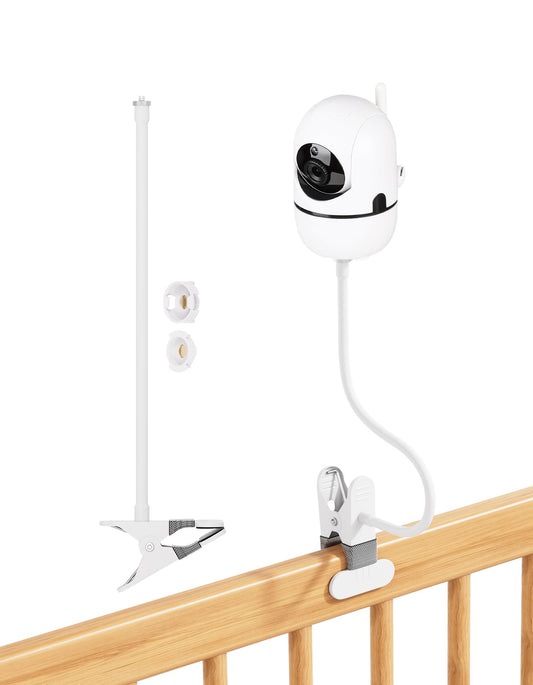 Babyphone turētājs HelloBaby HB65/HB6339/HB66/HB6550/HB248/HB6558/HB40, elastīgs bērnu kameras turētājs VTimes VT302, 360° baby monitor stiprinājums, saderīgs ar HelloBaby babyphone