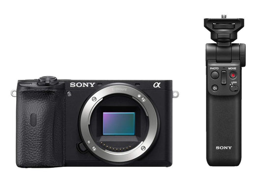 3. Sony Alpha 6600 | APS-C bezspoguļa kamera (ātrs 0,02s autofokuss, optiskā 5-ass attēla stabilizācija korpusā) + Bluetooth rokturis