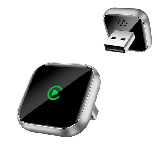QINOJA bezvadu CarPlay adapteris ar GPS un navigācijas atbalstu, bezvadu CarPlay automašīnām no 2016. gada, 5 GHz WiFi, automātiska savienošana, zema aizture, tikai iPhone, zelta