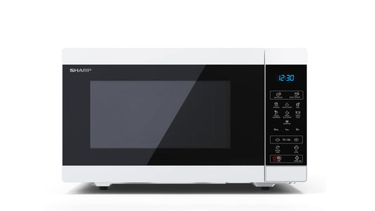 SHARP MS51EW mikroviļņu krāsns (mikroviļņu krāsns: 900W, 11 jaudas līmeņi, atkausēšanas funkcija, izmēri: 513x306x394cm), sudraba