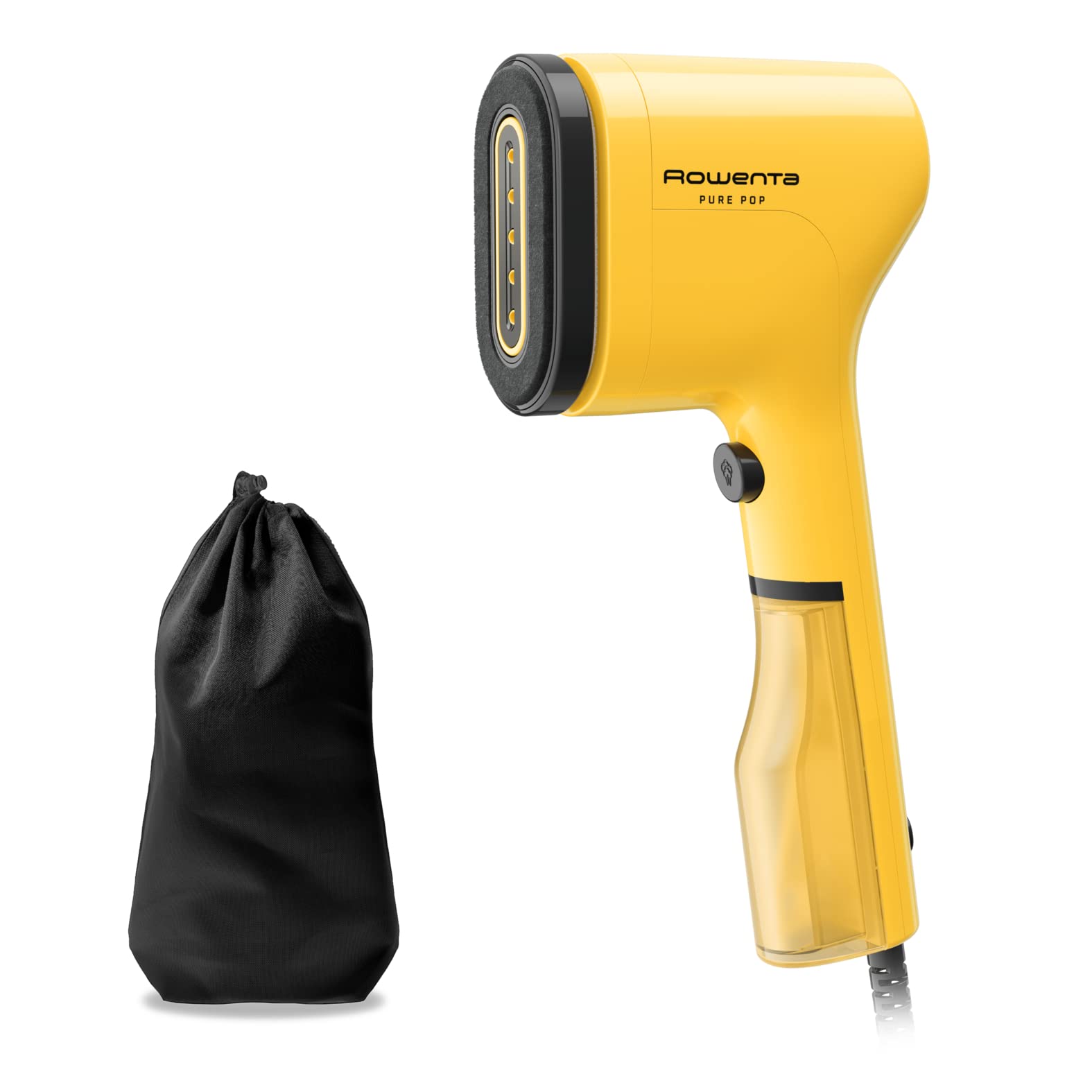 Rowenta Pure Pop DR2026 - 1300W steam brush, 20g/min steam power, lint and hair removal, travel design, yellow
