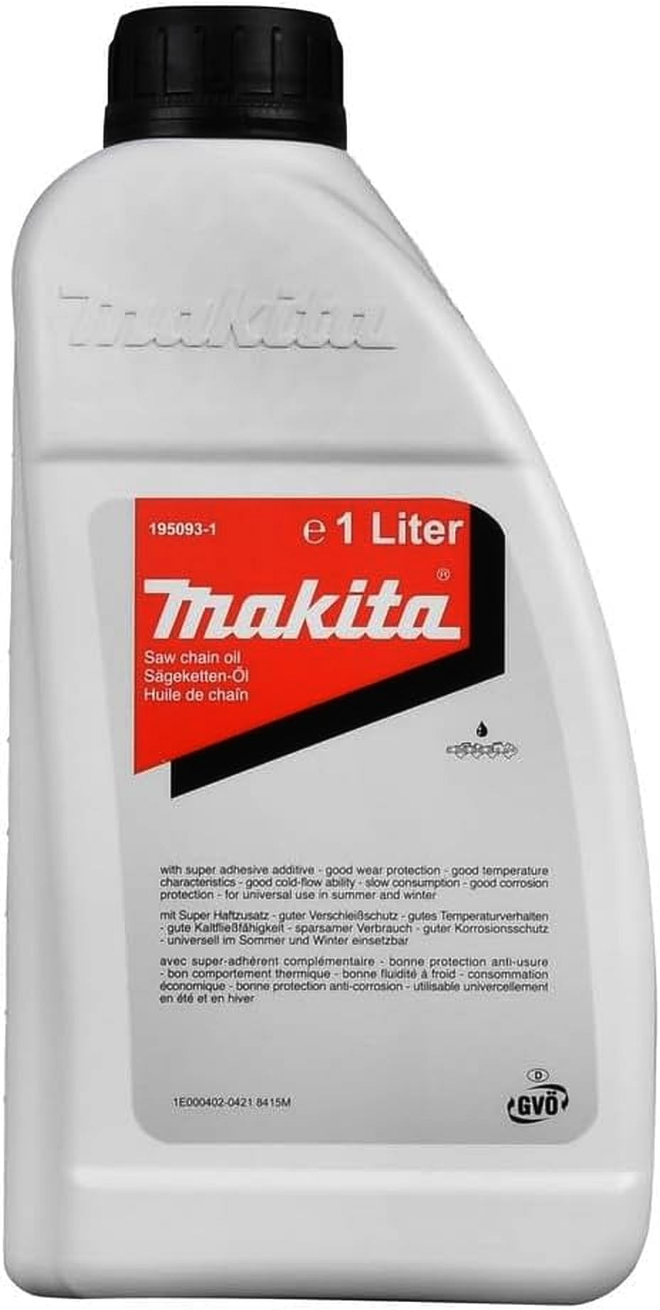 Motorzāģu eļļa Makita 195093-1 Sägekettenöl Mineral+ 1l, balta