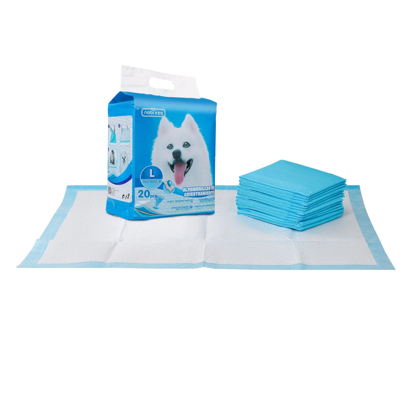 Nobleza 120 x ultra absorbējošas suņu trenēšanās paladziņi, kucēnu tualetes paliktnis, 60 * 90 cm