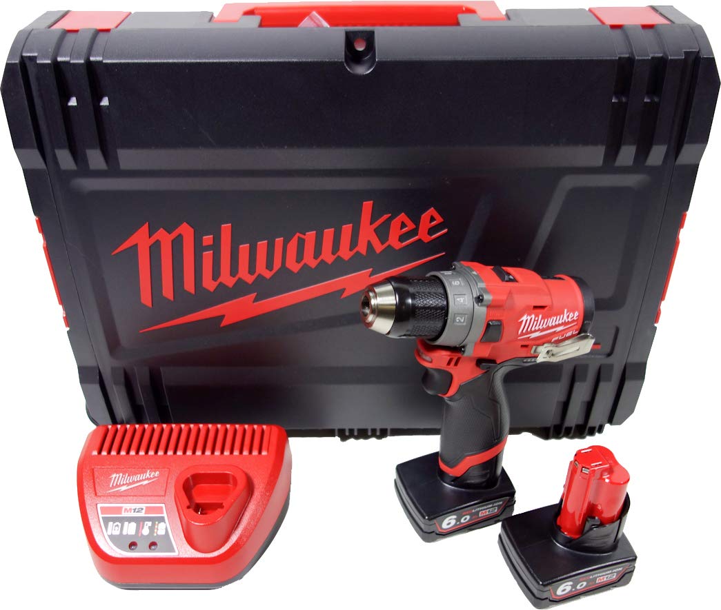 MILWAUKEE M12 FDD-602X - Compact cordless drill/driver with 2-speed gear, 60Nm torque, and ergonomic design.