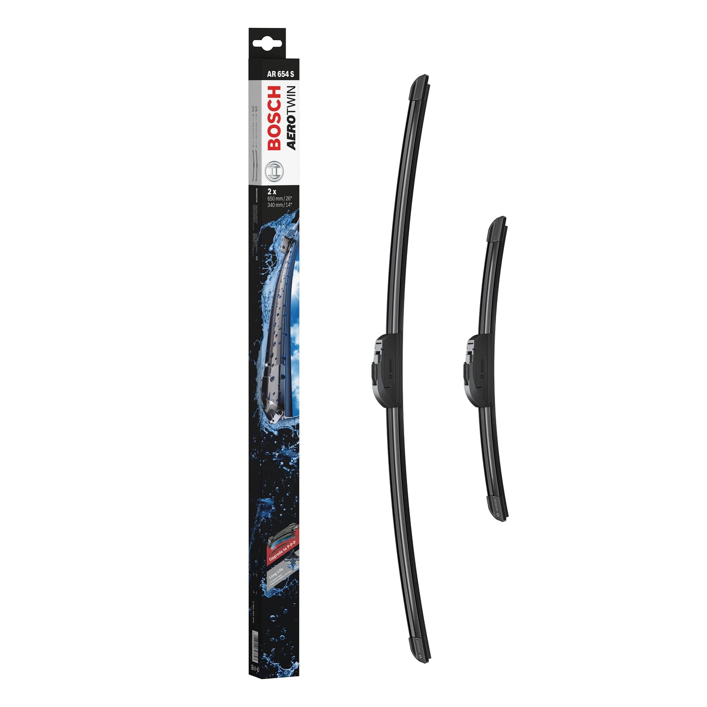 Bosch Aerotwin AR654S logu tīrītāju slotiņas, garums: 650mm/340mm – komplekts