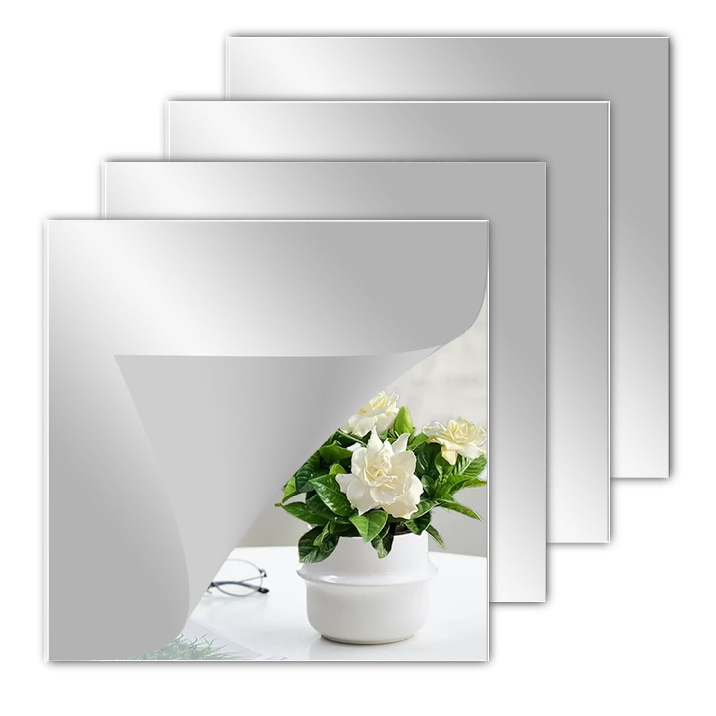 Zoshilife pašlīmējoša spoguļplēve 4 gab. 20x20cm akrila spogulis
