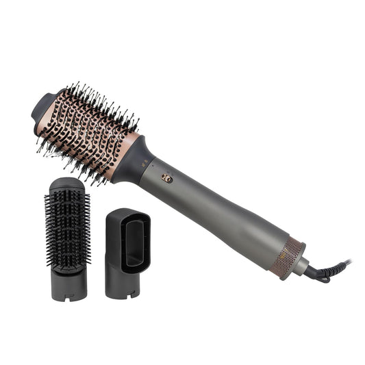 JOCCA – 3-in-1 matu žāvētāja suka | Matu žāvētājs, lokšķēres, taisnotājs un apjoma veidotājs | 1000-1200W | 3 temperatūras un 2 ātrumi | 3 maināmi uzgaļi | Keramikas pārklājums