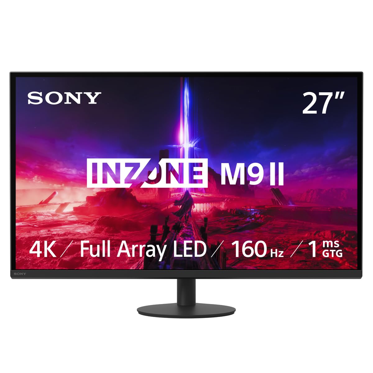 Sony INZONE M9II 27" 4K Ultra HD Gaming Monitor - 160Hz, 1ms GTG, DCI-P3 95%, G-Sync, Adaptive Sync, Black