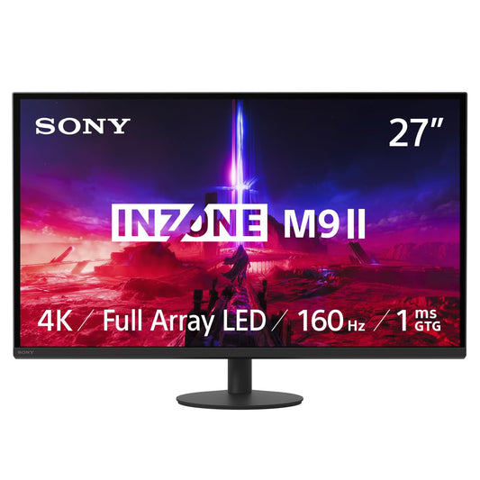 Sony INZONE M9II 27" 4K Ultra HD Gaming Monitor - 160Hz, 1ms GTG, DCI-P3 95%, G-Sync, Adaptive Sync, Black
