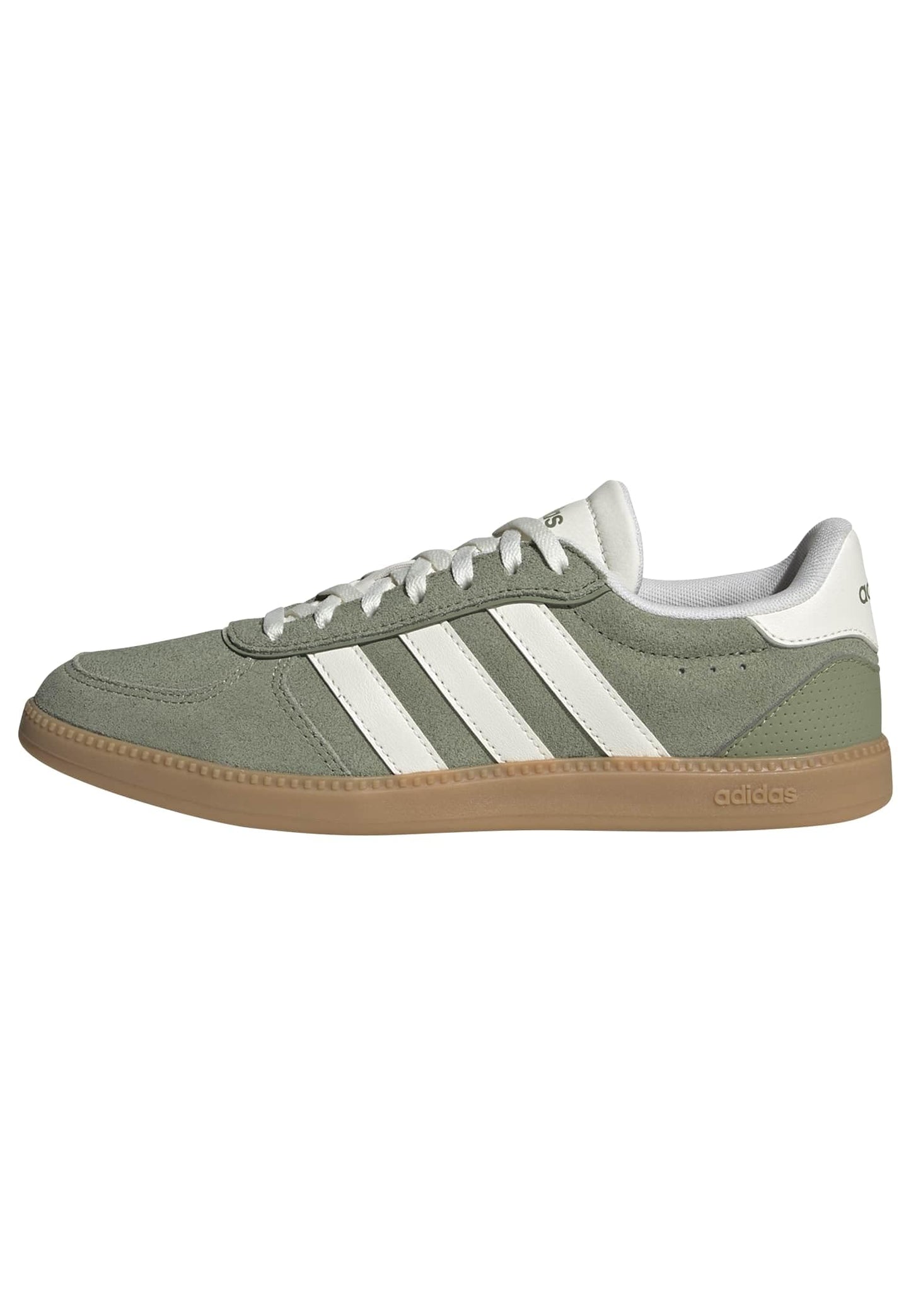 adidas sieviešu Breaknet Sleek Shoes, Tent Green/Core White/Gum 3, 40 EU, ādas un sintētiska augšdaļa