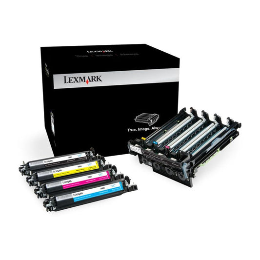 Lexmark 70C0Z50 imaging kit - black and color toner for high-quality printing and vibrant colors.