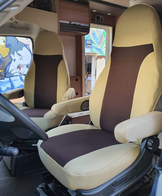 Auto sēdekļu pārvalki BREMER SITZBEZÜGE Wohnmobil_800 830 bēšs/brūns