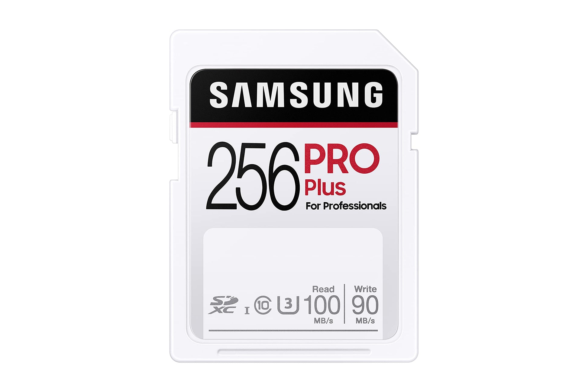Samsung PRO Plus SD Karte - 256 GB, SDXC UHS-I U3, 100 MB/s lasīšana, ideāla Full HD un 4K UHD video uzņemšanai.