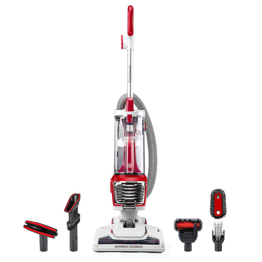 Kenmore DU2015 bezmaisa putekļsūcējs - 2 motori, HEPA filtrs, 3 m šļūtene, 4 rīki, sarkans, piemērots dzīvnieku spalvām un grīdām