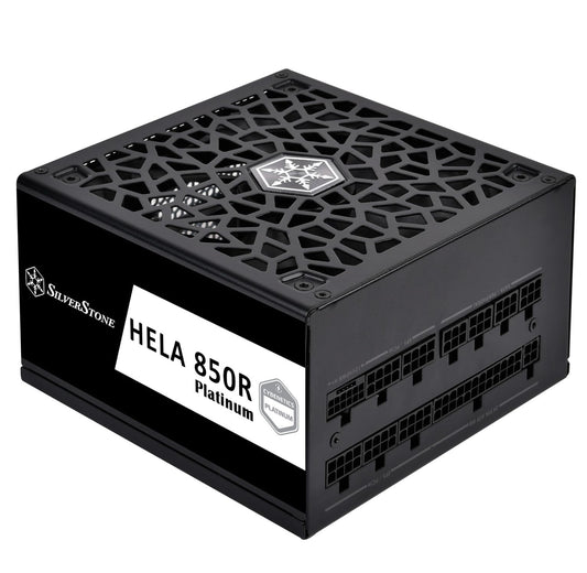 SilverStone HELA 850R Platinum - 850W fully modular PCIe 5 ATX power supply with 80 Plus Platinum efficiency.