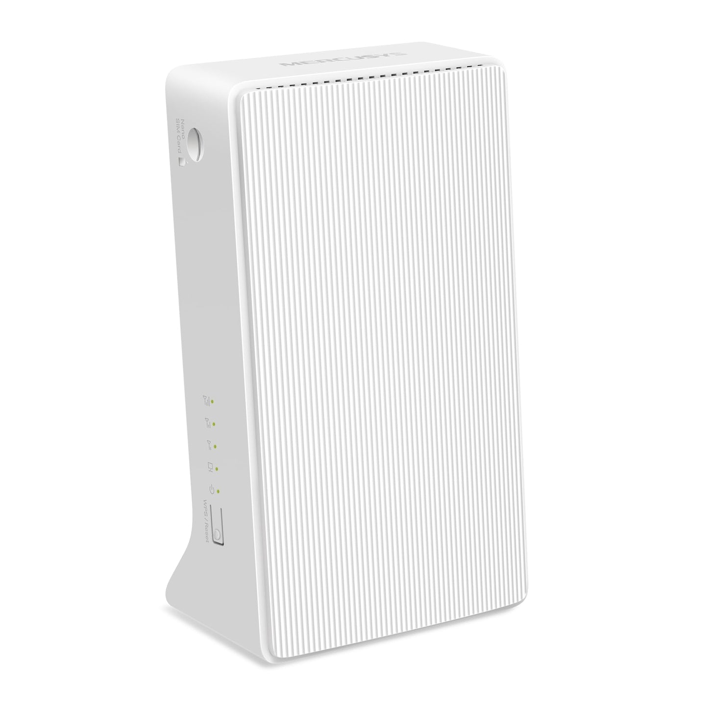 Mercusys MB110-4G LTE maršrutētājs, 4G maršrutētājs atbalsta SIM kartes, 4G Cat4 līdz 150 Mbit/s, WLAN 2.4GHz N300, 2X 100 Mbps porti, Plug and Play, līdz 32 ierīcēm, MERCUSYS lietotne