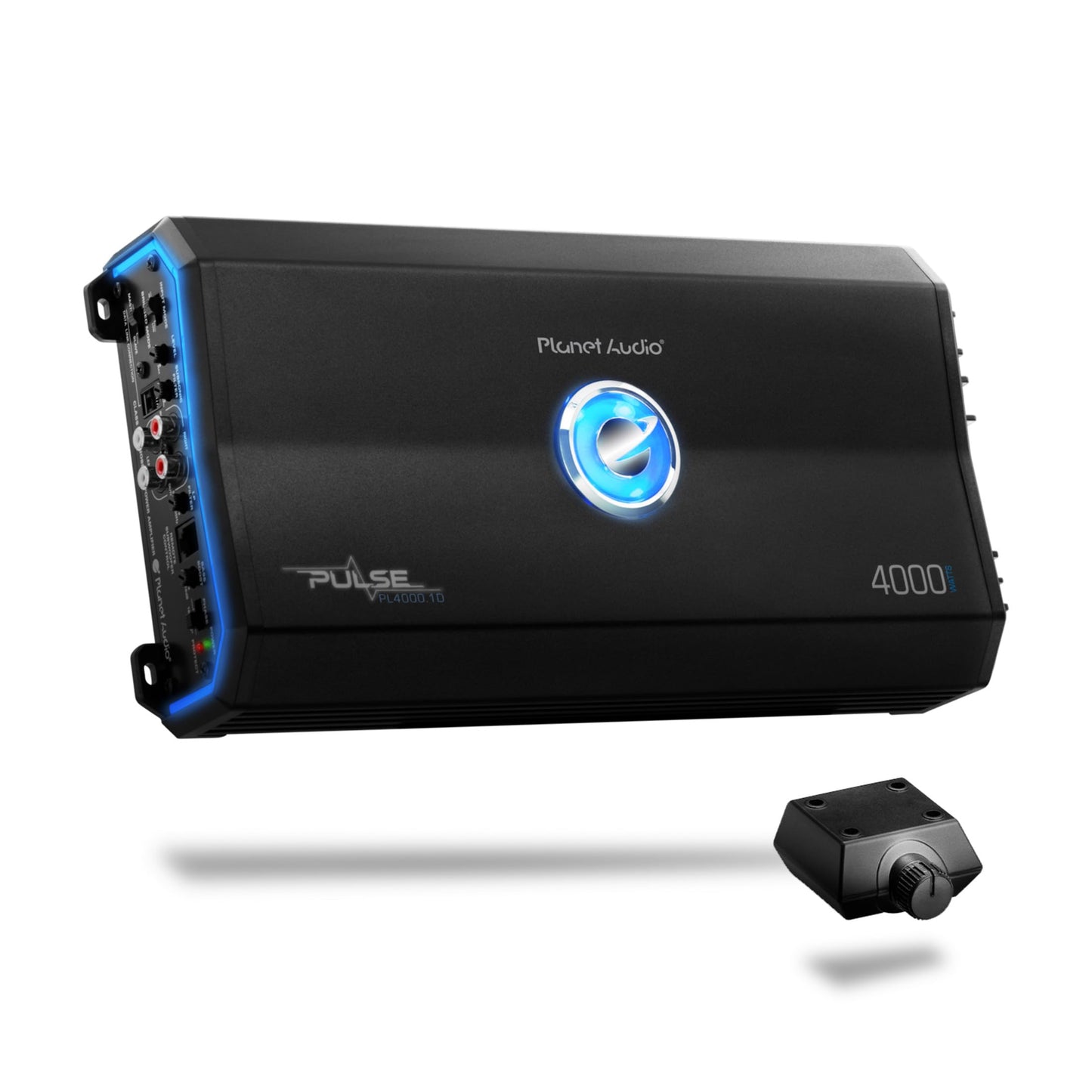 Auto mono pastiprinātājs Planet Audio PL4000.1D Pulse 4000 Watt, stabils pie 1 Ohm, Class D, ar tālvadības pulti subwooferam