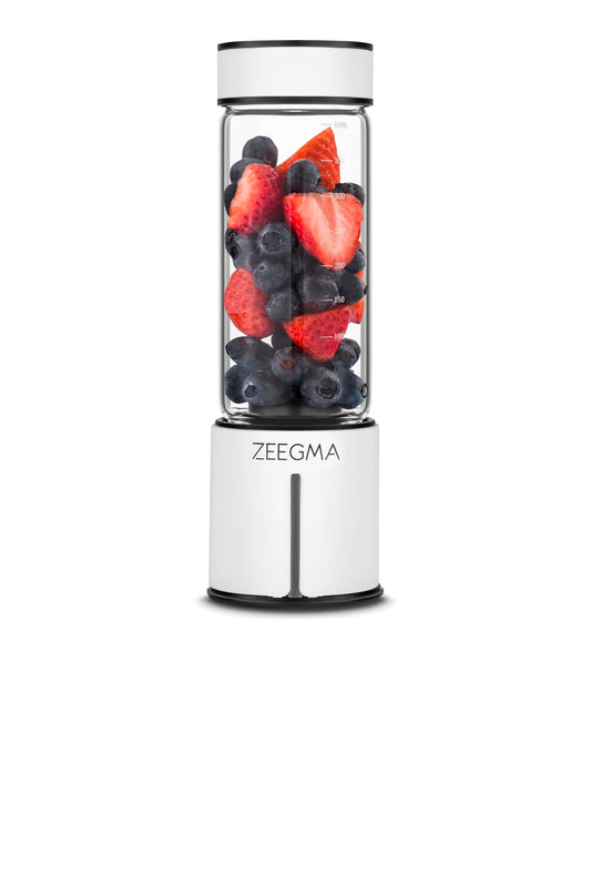 ZEEGMA Vitamine GO - 300W pārnēsājamais mikseris, 450ml, 6 asmeņi, 2 ātrumi, 5000 mAh akumulators, 25 lietošanas reizes.