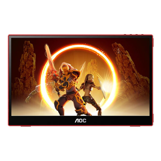 AOC 16G3 - 16" Full HD gaming monitor, FreeSync, 1920x1080, 144Hz, MicroHDMI 1.4, USB-C, black-red.
