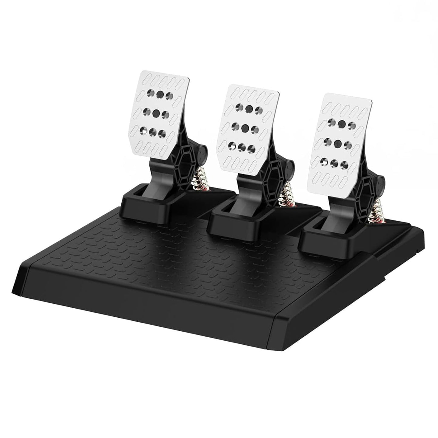 NBCP spēļu stūres pedāļi ar Hall efekta sensoru, PC spēļu stūres pedāļu komplekts, maināmas atsperes, regulējami, izturīgi, saderīgi ar PC Win11/Win10/Win7