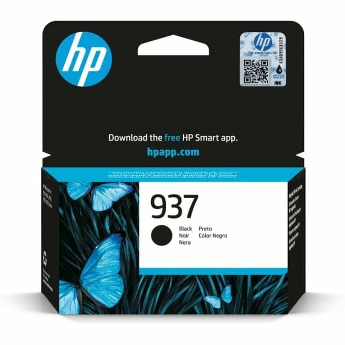 HP oriģinālā 937 tintes kasetne, melna - augstas kvalitātes tintes, izturīga, piemērota HP printeriem.