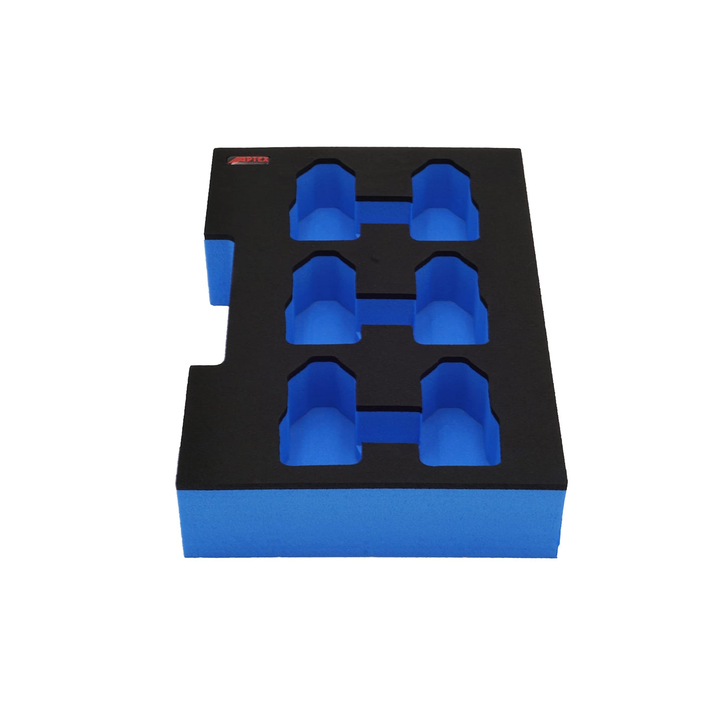 APTEX putu ieliktnis - piemērots 6x Bosch GBA 12V 2Ah-3Ah akumulatoriem, L-Boxx 102 G4, 136 G4, LB4.