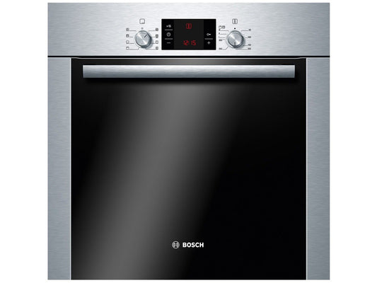 Iebūvējama cepeškrāsns Bosch HBA63B251 ar pirolīzi, nerūsējošā tērauda
