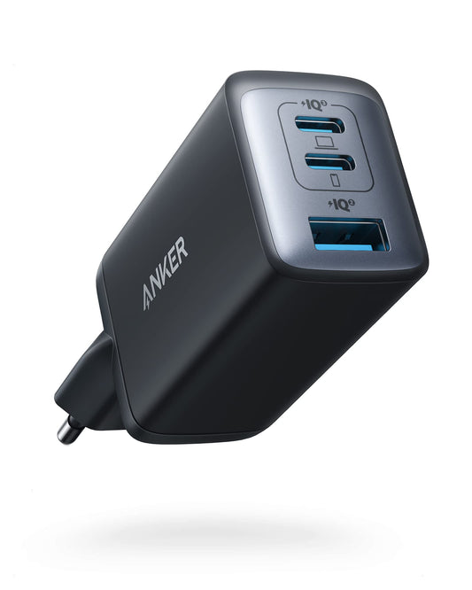 USB-C lādētājs Anker Nano 65W, 3 portu PPS ātrās uzlādes lādētājs, iPad lādētājs