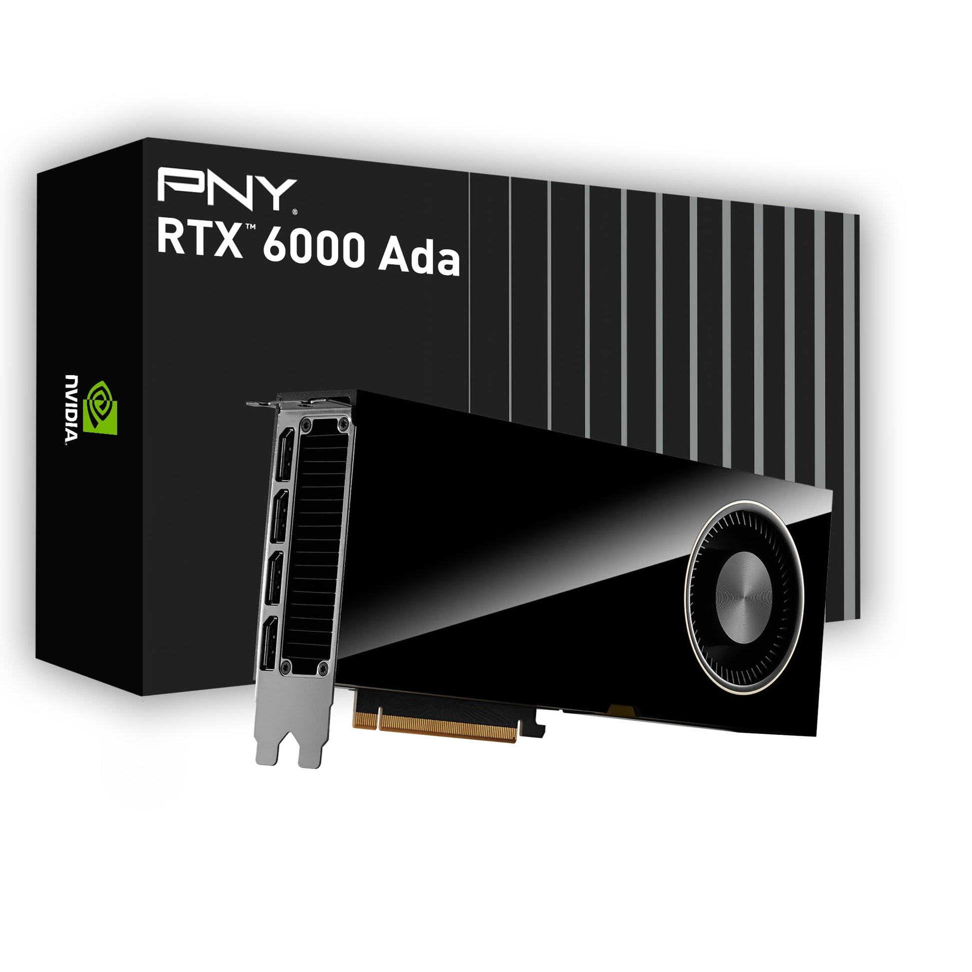 PNY NVIDIA RTX 6000 Ada 48GB GDDR6 - PCIe 4.0, 4X DisplayPort, 8K support, ultra-quiet active cooling fan