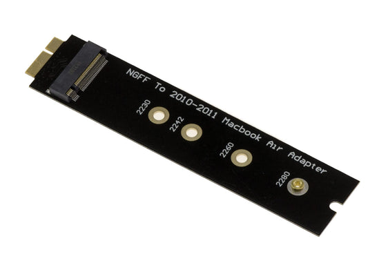 KALEA-INFORMATIQUE M2 uz MAC 2010 un 2011 - M.2 SSD adapteris ar 6+12 kontaktu, garā versija, komplektā ar instrumentiem