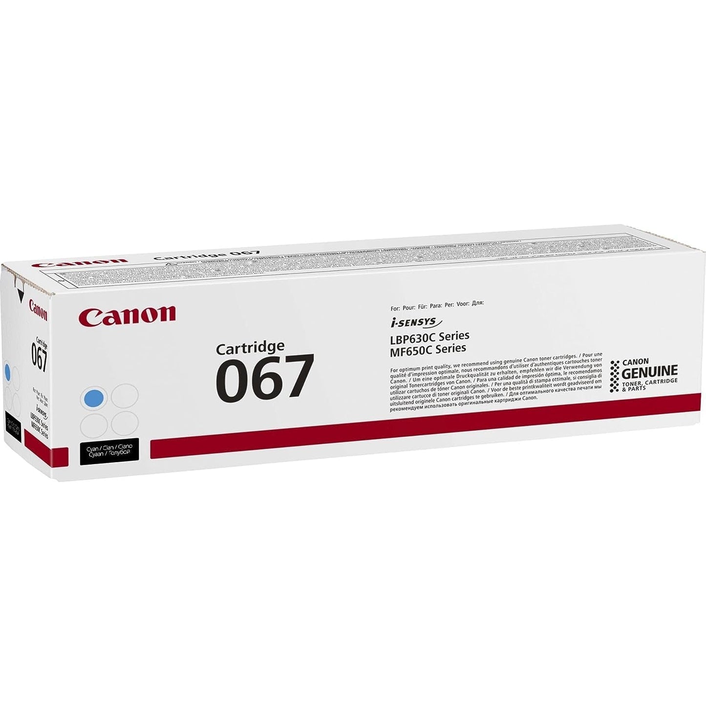 Canon 067 - ciāna tonera kasetne - oriģināls, saderīgs ar i-SENSYS MF651Cw, augsta kvalitāte un izturība.
