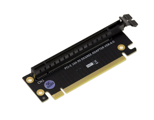 KALEA-INFORMATIQUE Riser-adapteris 90° - PCIe x16, saderīgs ar PCIe 3.0, 3.1 un 4.0, uzlabota savienojamība.