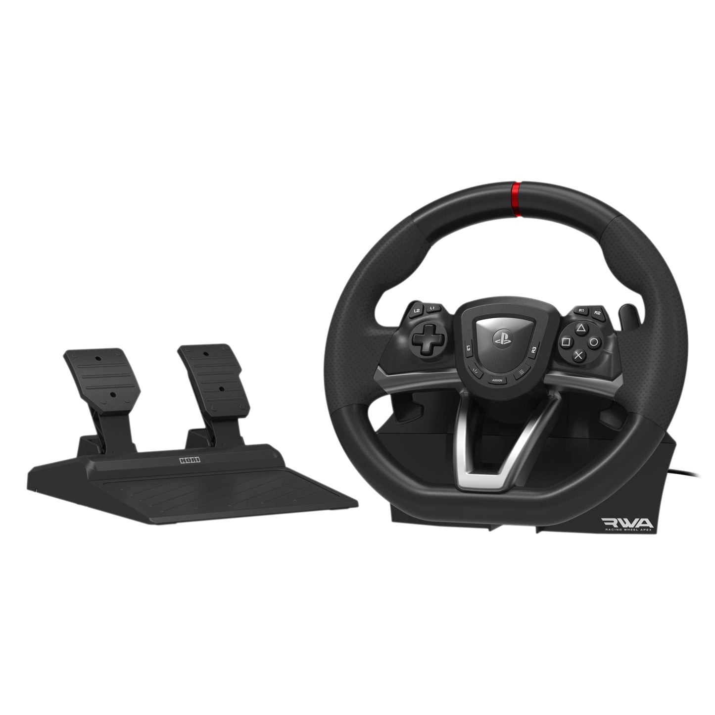 HORI RWA: Racing Wheel Apex sacīkšu stūre PlayStation 5, PlayStation 4 un PC - oficiāli licencēta Sony