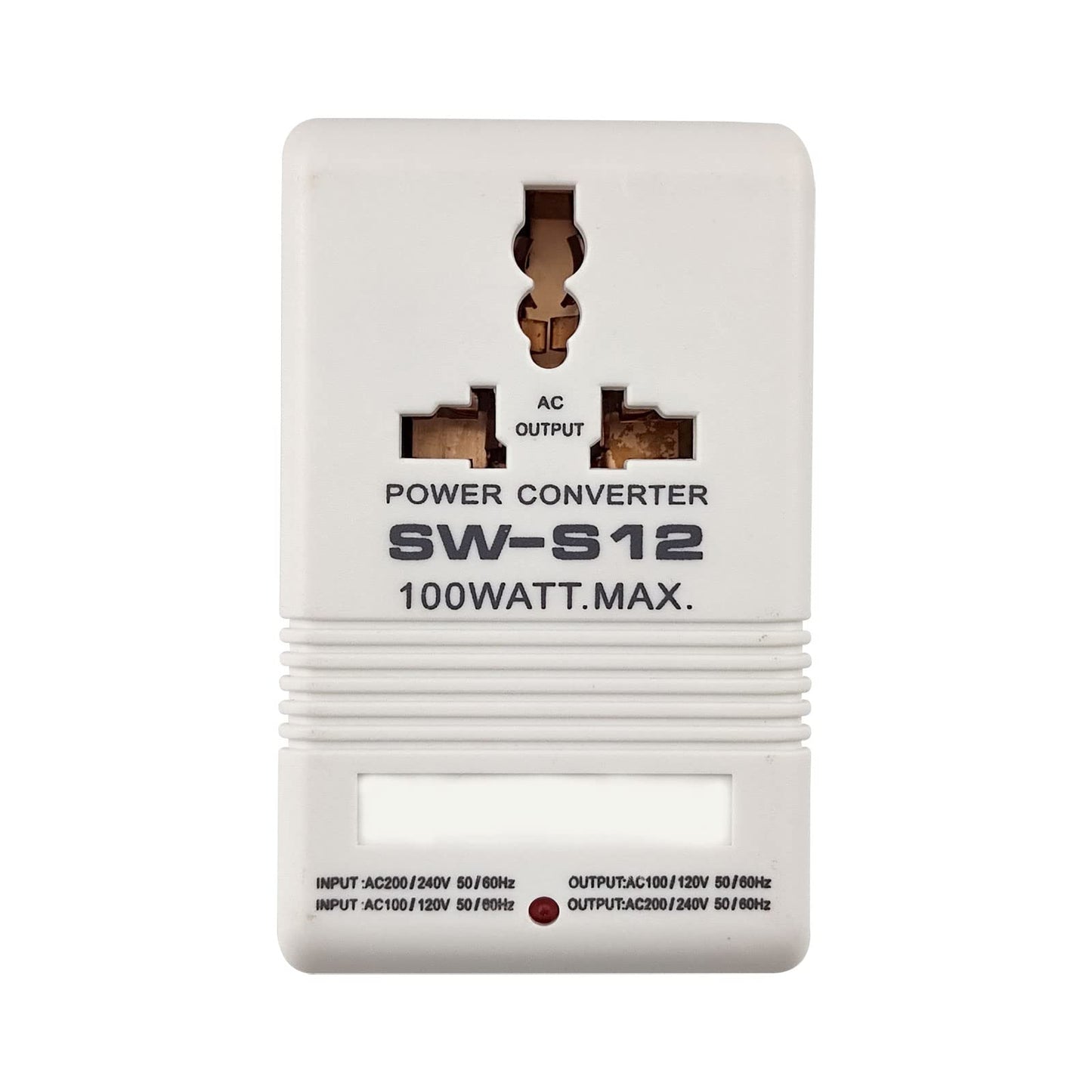 Sprieguma pārveidotājs 110V uz 230V, 100W ceļojumu adapteris, universāls transformators 110V/120V uz 220V/240V, ceļojumu ierīces, piemērots elektroierīcēm ASV Japānā Taizemē Meksikā Ķīnā un citās valstīs