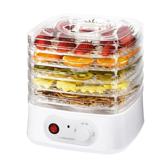 Esperanza EKD004 pārtikas žāvētājs caurspīdīgs balts 250 W