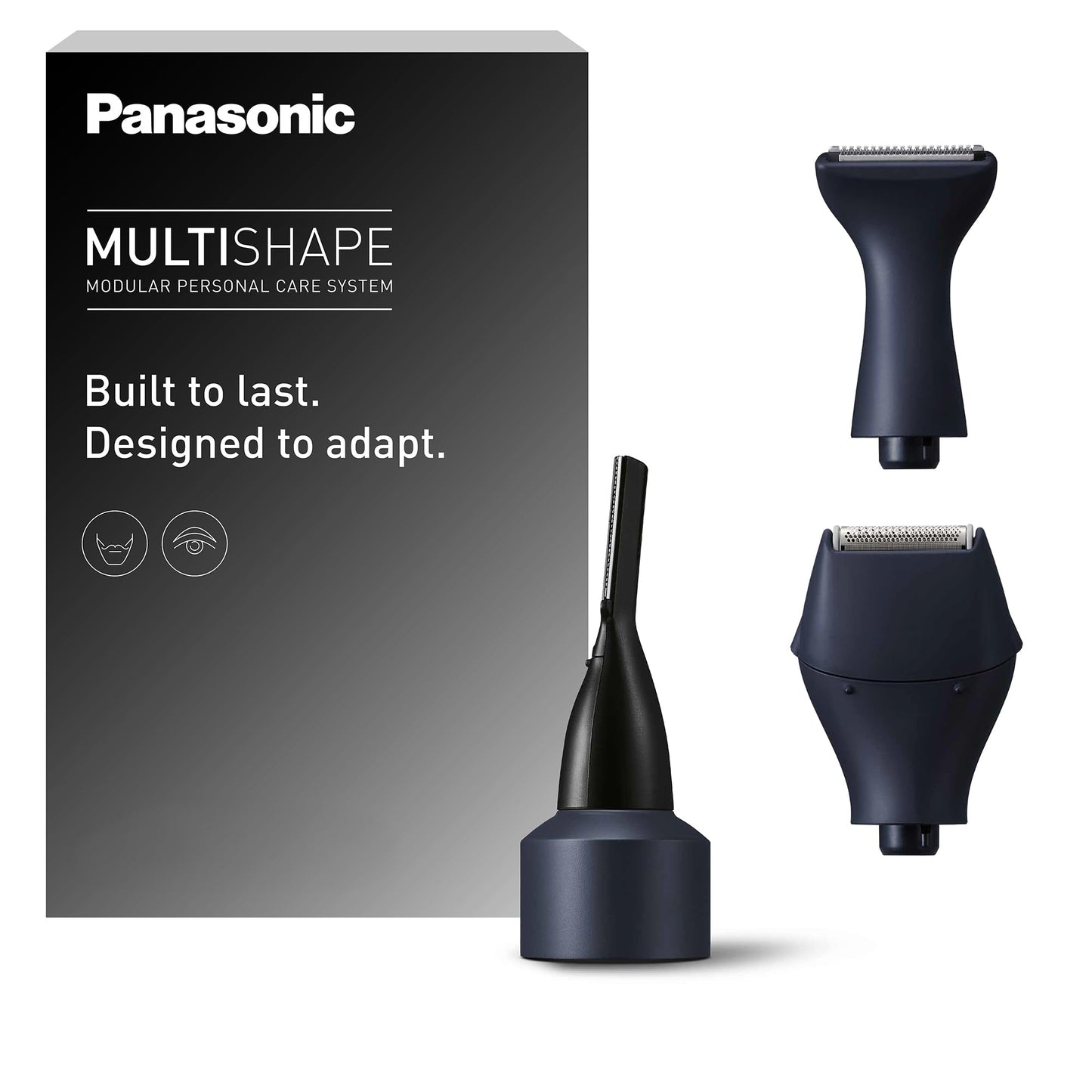Panasonic ER-CDT1-A301 MULTISHAPE bārdas un uzacu trimmera uzgalis, detaļu skuvekļa/trimmera galviņas komplekts, melns
