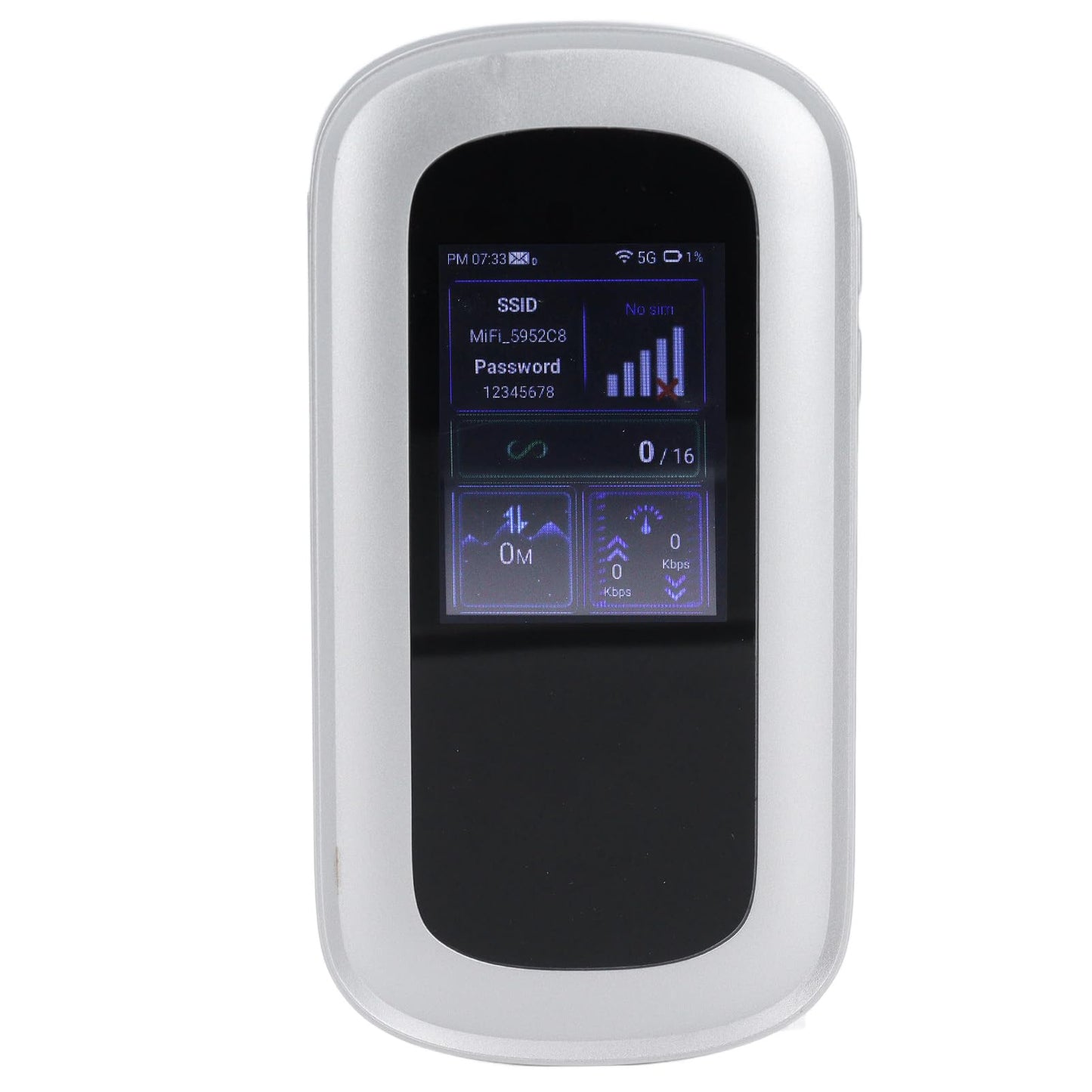 5G WiFi 6 mobilais hotspot-routeris, ultraliels akumulators, 16 ierīču atbalsts, IP54 dizains, Nano-SIM slots, telefonam-tabletei
