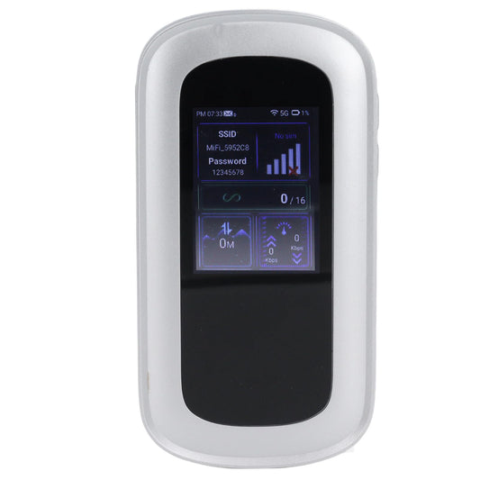 5G WiFi 6 mobilais hotspot-routeris, ultraliels akumulators, 16 ierīču atbalsts, IP54 dizains, Nano-SIM slots, telefonam-tabletei