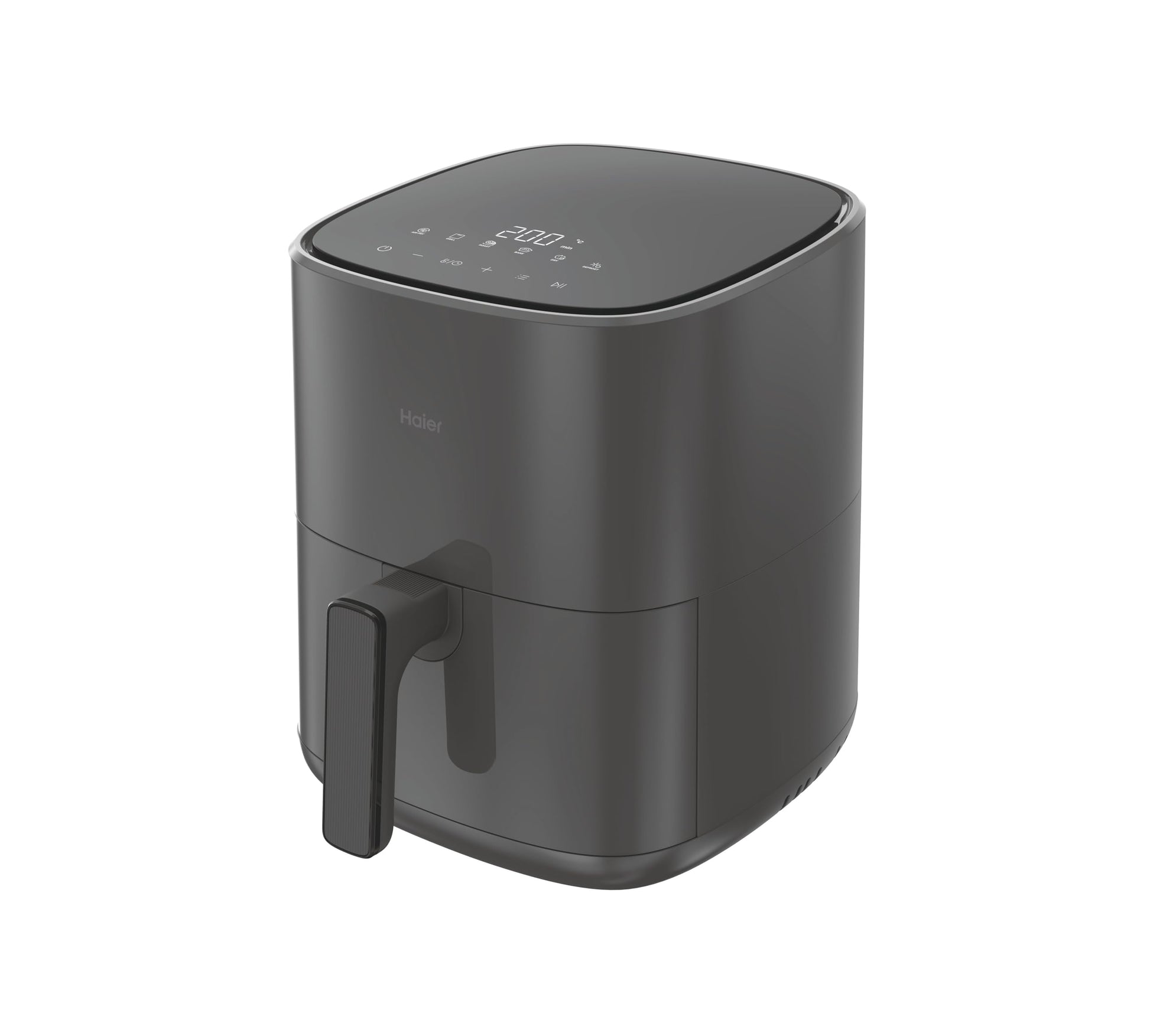 Haier HAF5P - 1500W air fryer with LED display, 6 programs, 5L capacity, dishwasher safe, healthy cooking for 4.