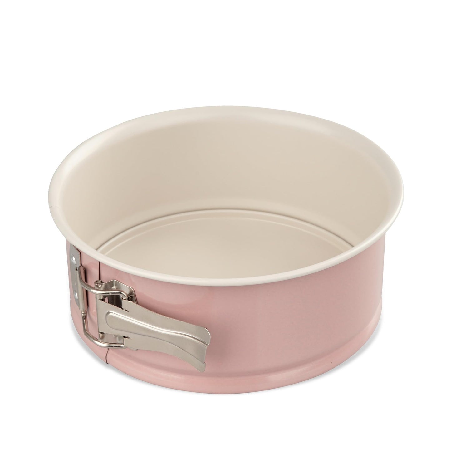 Cepšanas forma ar noņemamu malu Dr. Oetker, Ø 18 cm, ar plakanu pamatni un īpaši augstu malu, Modern Baking – Retro dizains, rozā/krēmkrāsā
